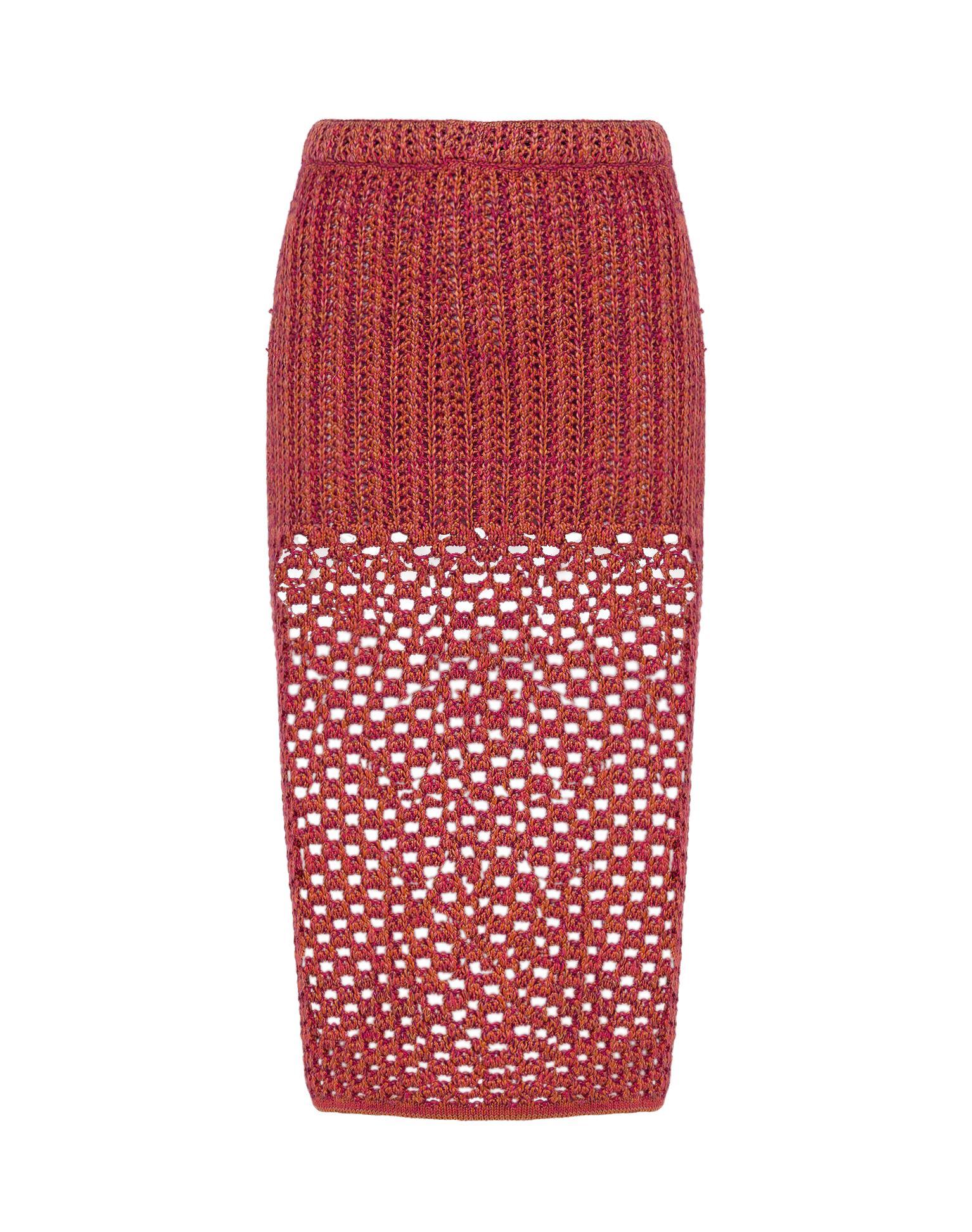 Knit Aria Midi Skirt - Berry Burst Product Image