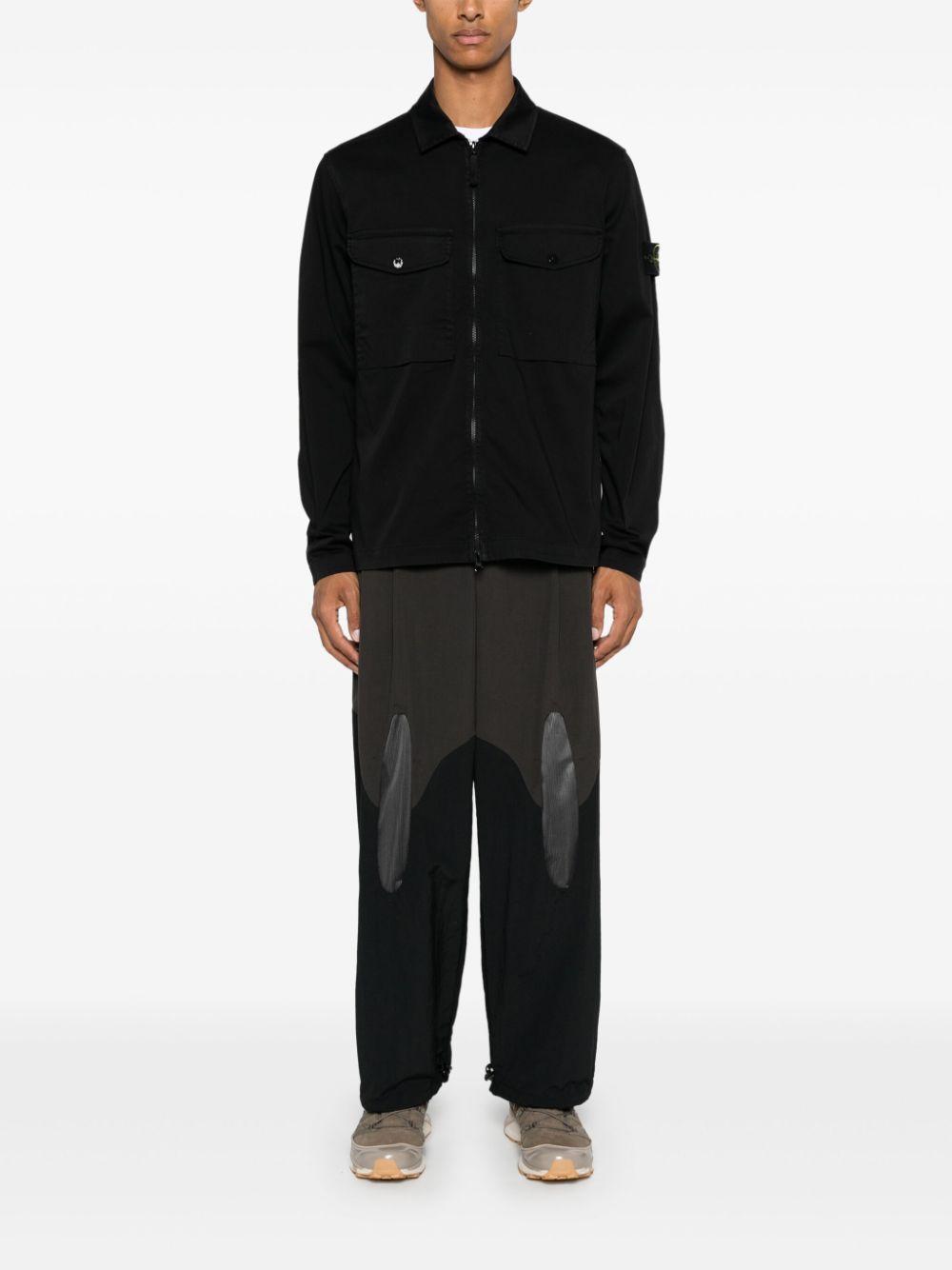 STONE ISLAND Compass-badge Gabardine Jacket In Black Product Image