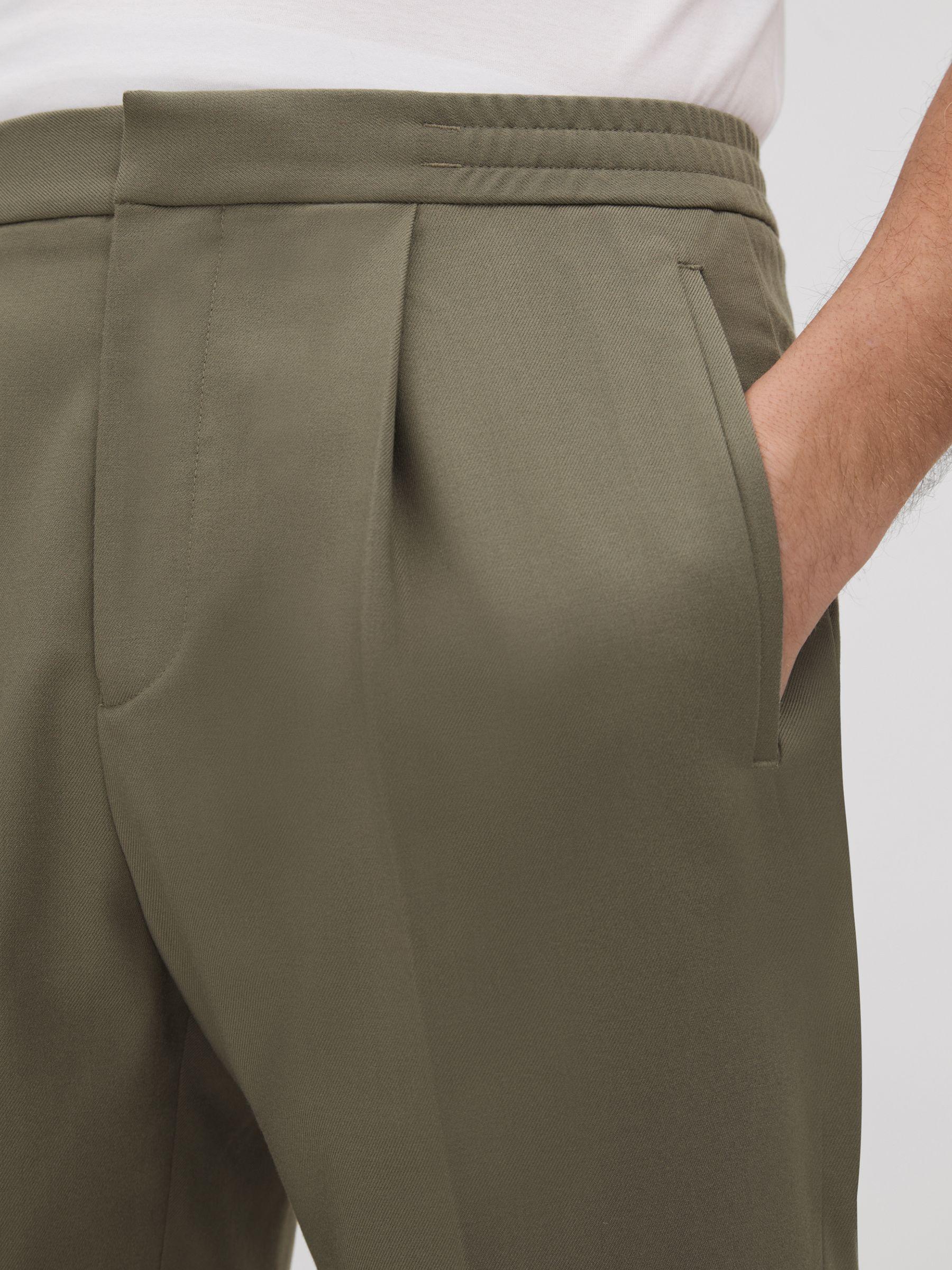 Relaxed Drawstring Shorts in Sage Product Image