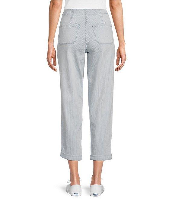 Westbound the HIGH RISE fit Crop Pull-On Stripe Pants Product Image