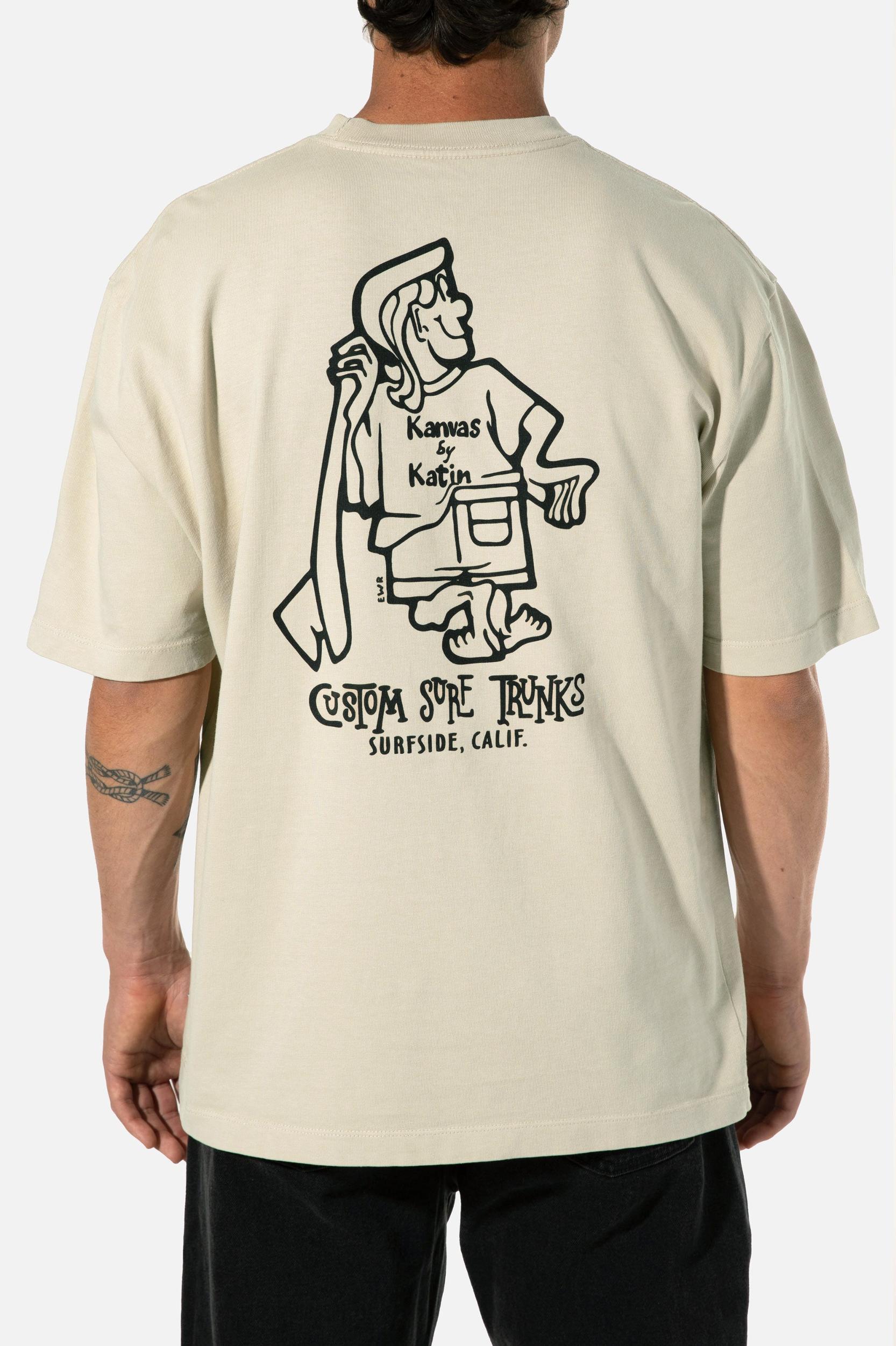 K-MAN BOX FIT TEE - BLACK WASH PIGMENT DYE / M Product Image