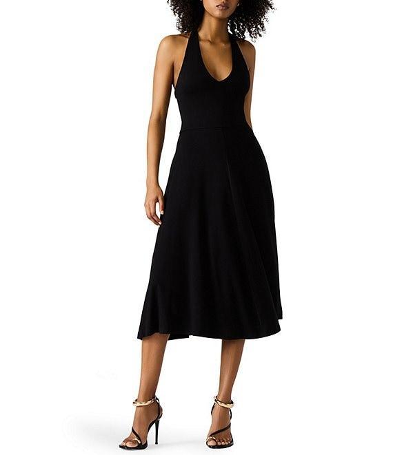 Steve Madden Hazel Halter Neck Sleeveless Midi Dress Product Image
