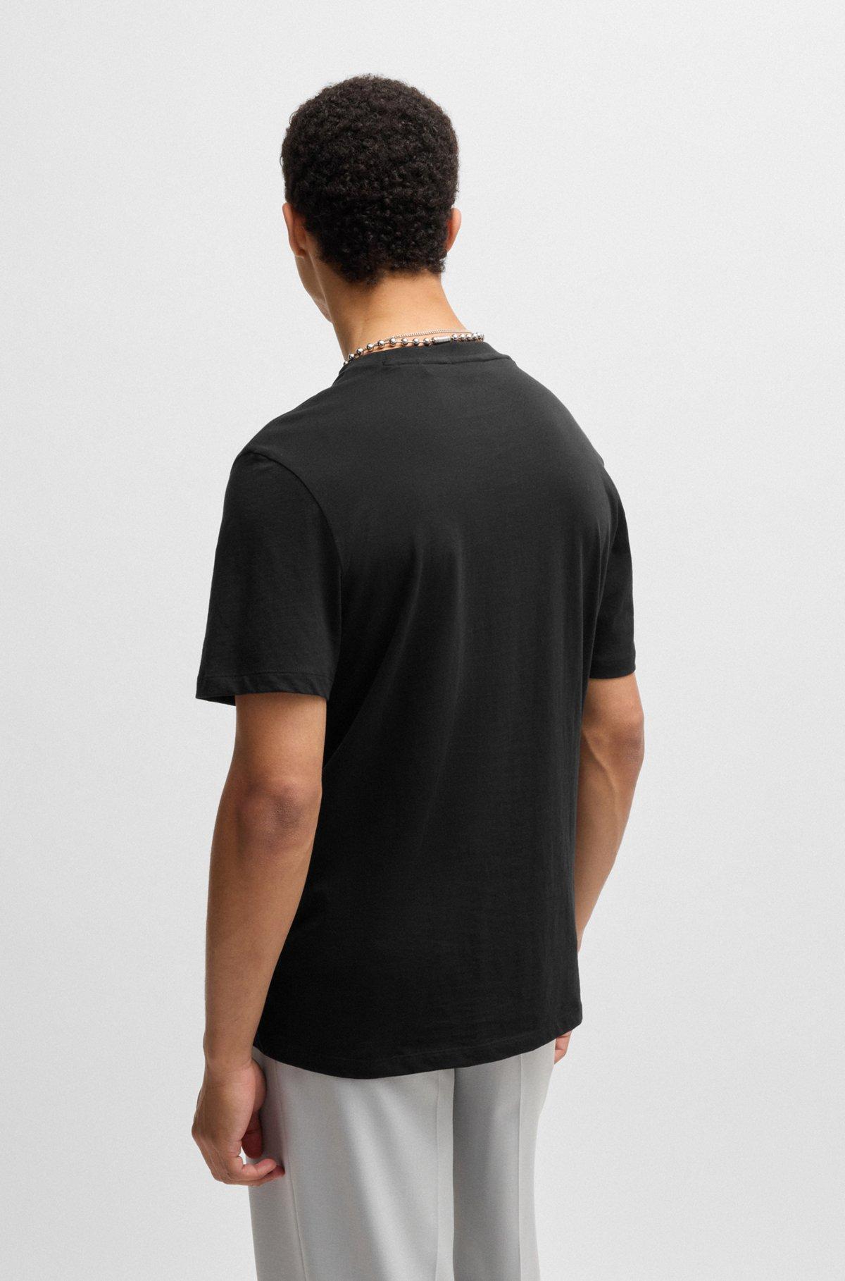 Cotton-jersey T-shirt with logo print Product Image