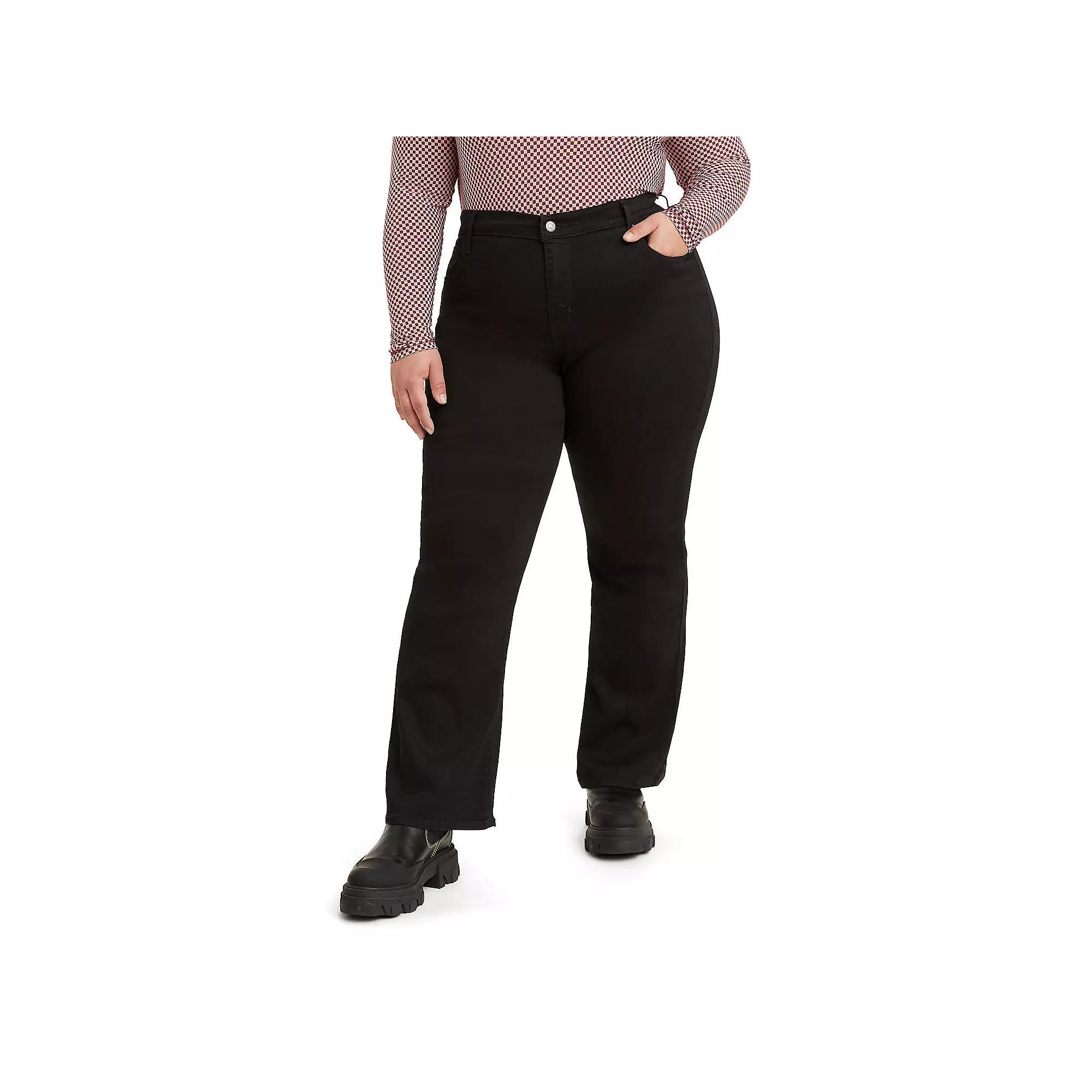 Plus Size Levi's® 725™ High-Rise Bootcut Jeans, Women's, Size: 20 - Regular, Soft Black Product Image