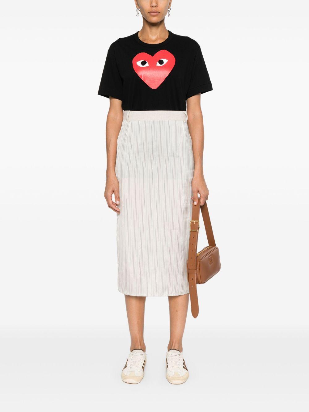 heart-print T-shirt  Product Image