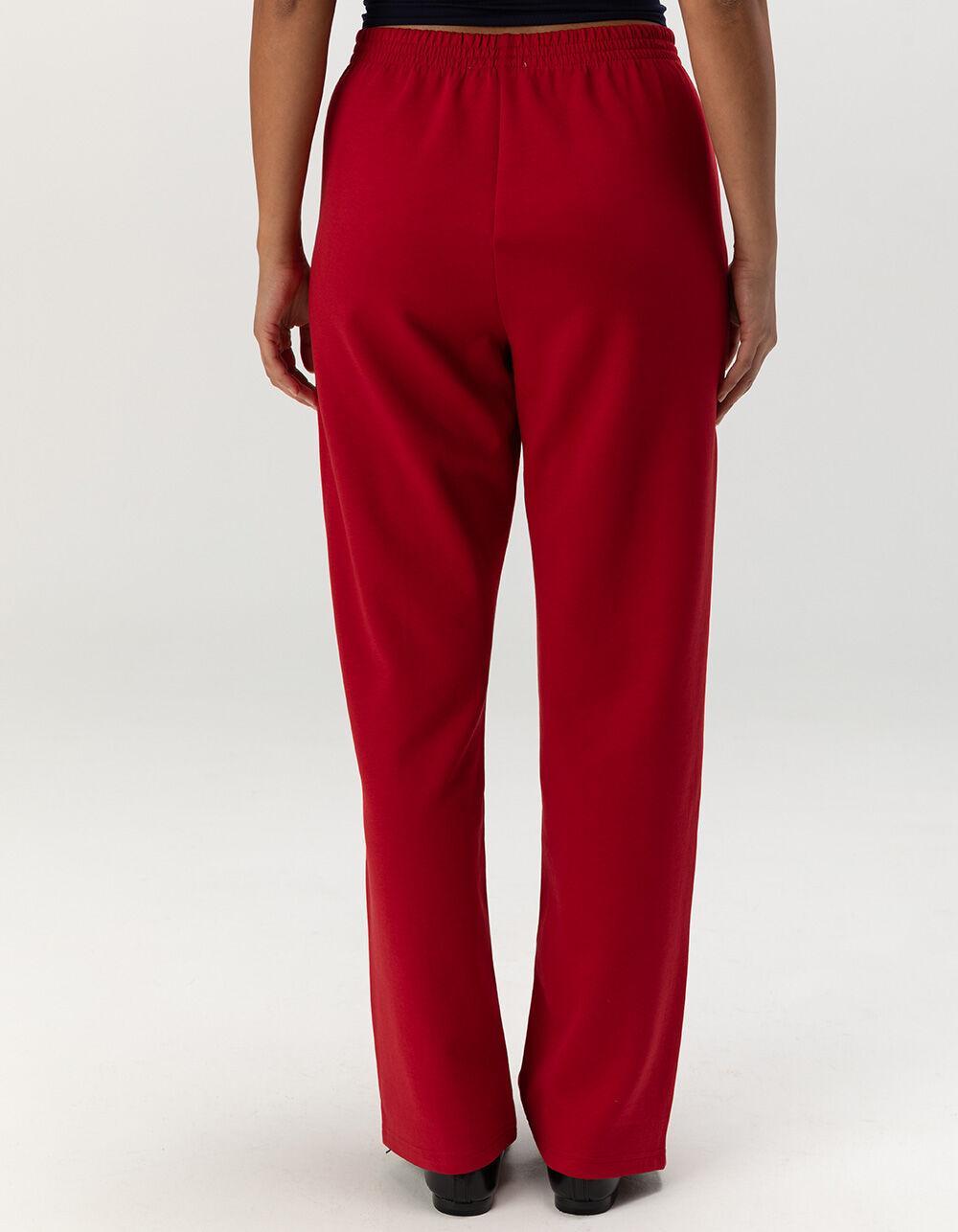 RSQ Womens Low Rise Baggy Track Pants - RED Product Image