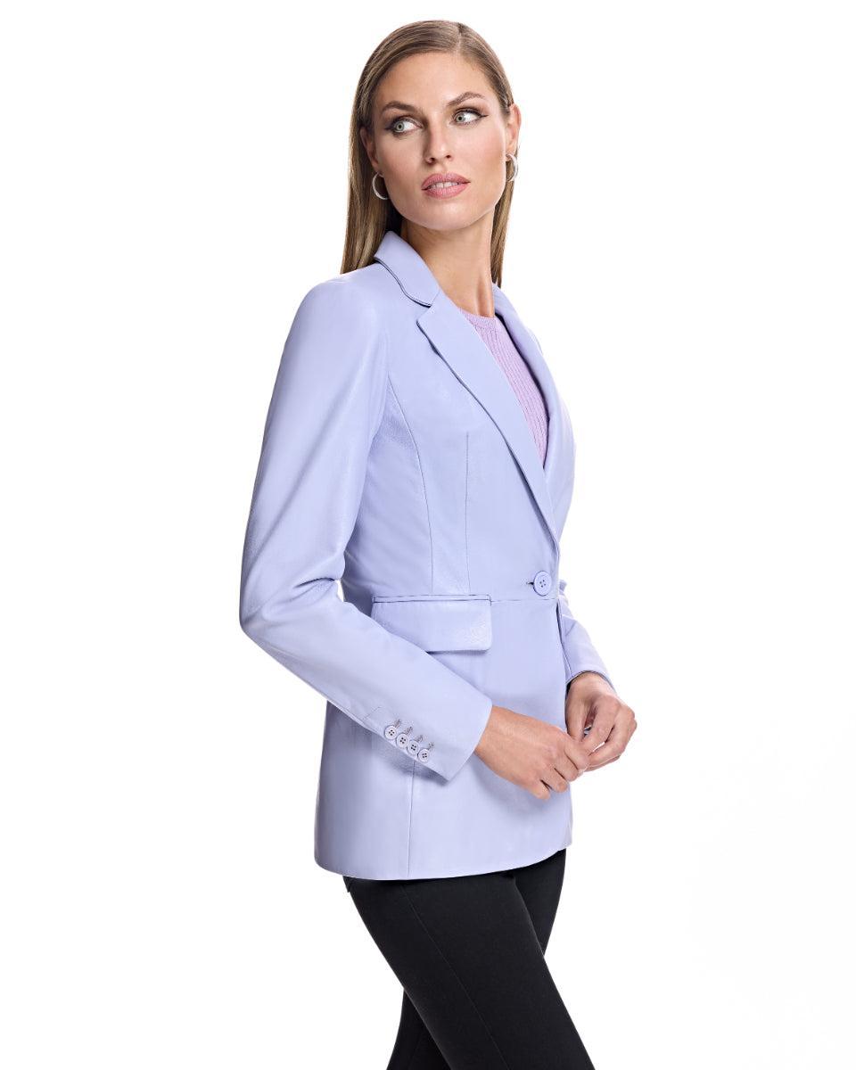 Leather Blazer Product Image
