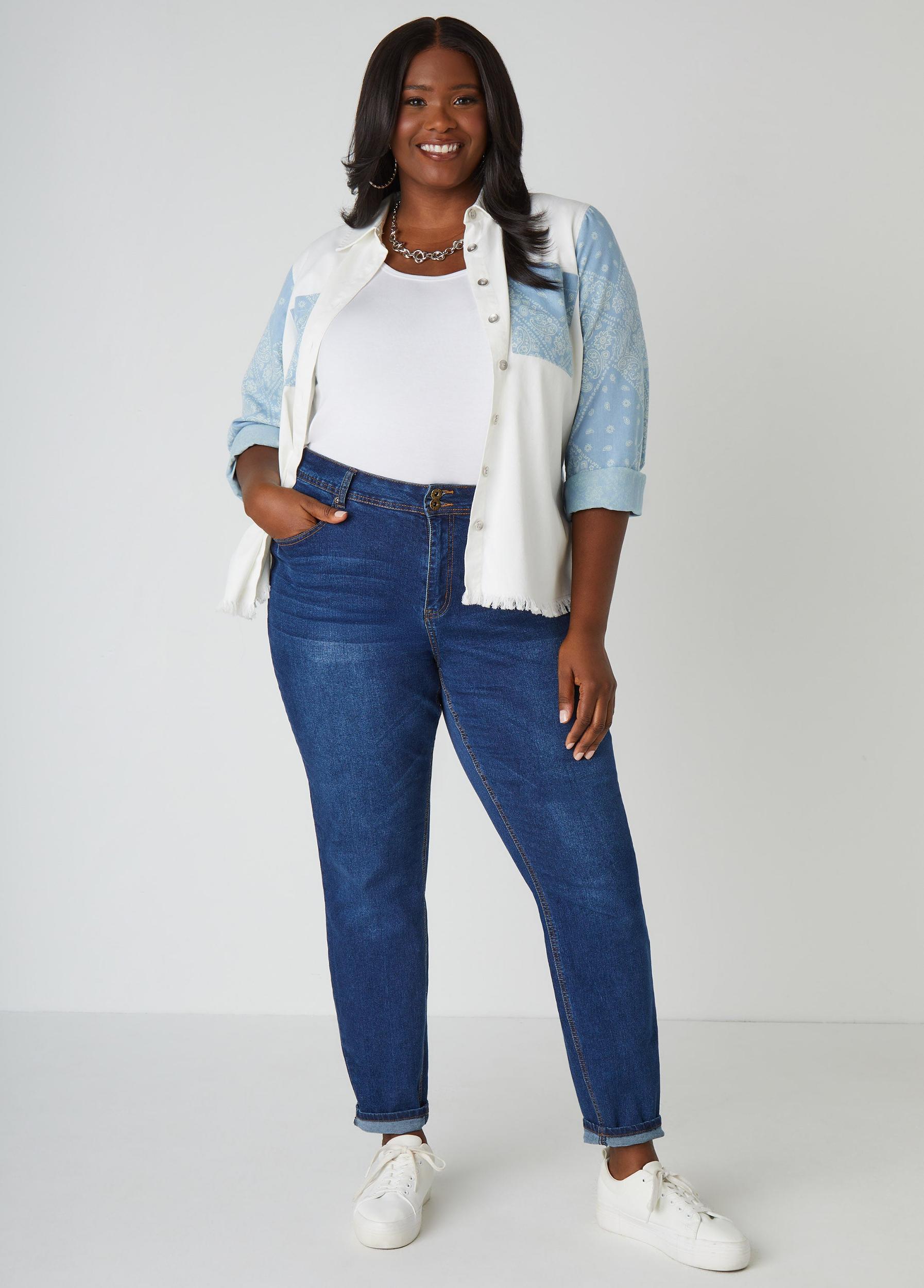 Plus Size The Basic Jersey Tee Ashley Stewart Product Image