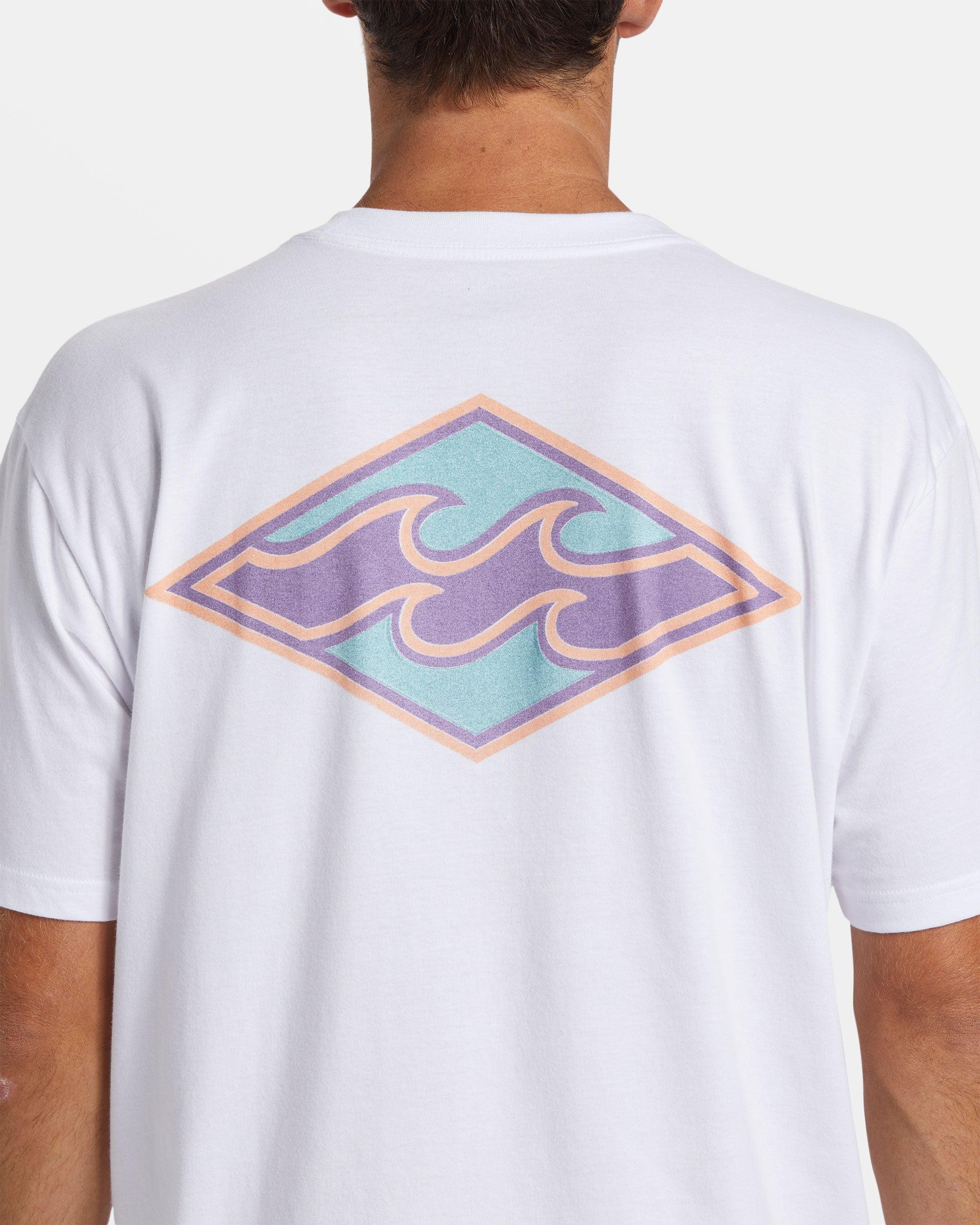 Crayon Wave T-Shirt - White Male Product Image