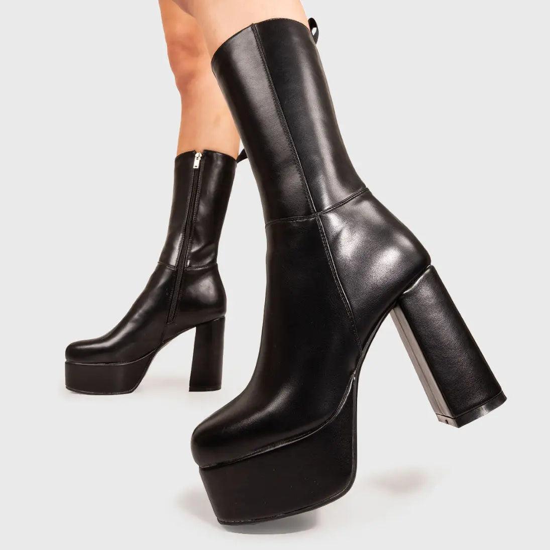 Going Under Platform Calf Boots Product Image