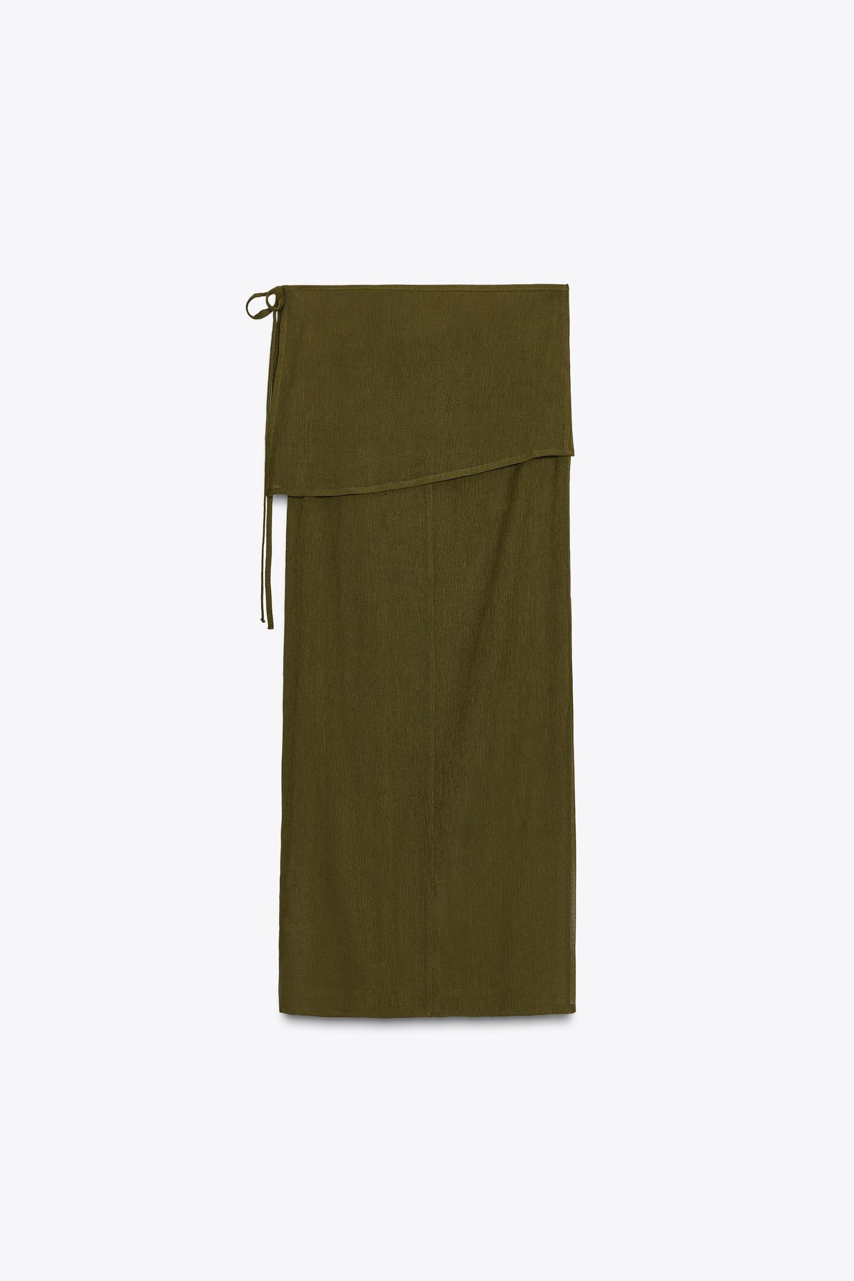 SEMI-SHEER TEXTURED ASYMMETRIC TOP Product Image