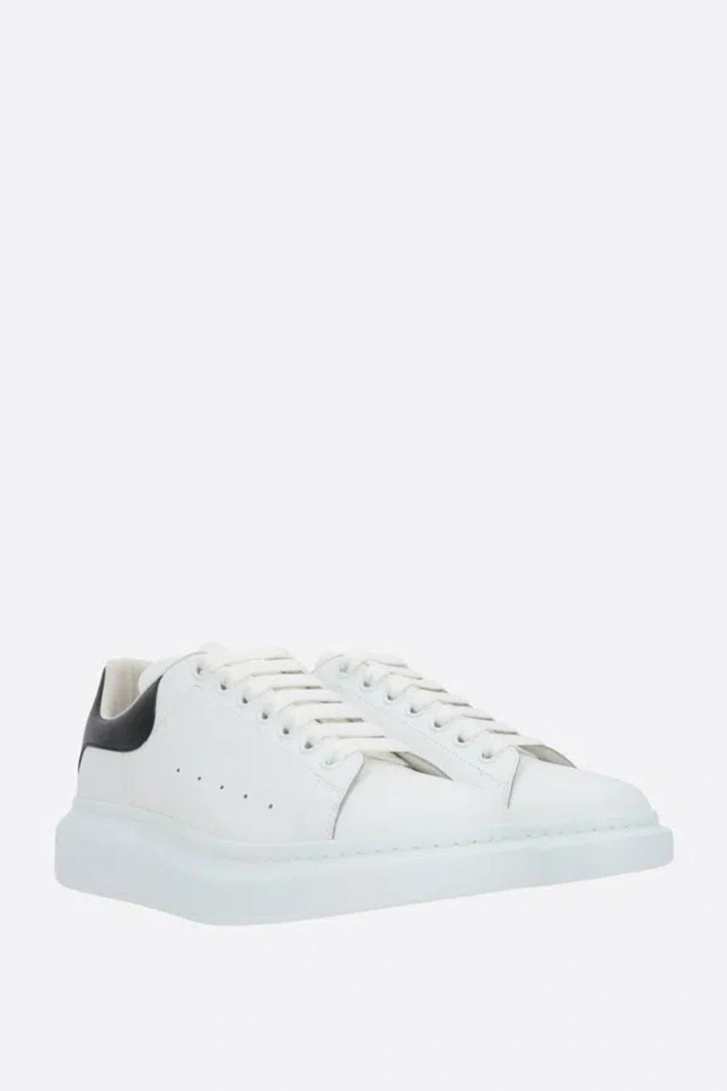 Leather Oversized Sneakers In White Product Image