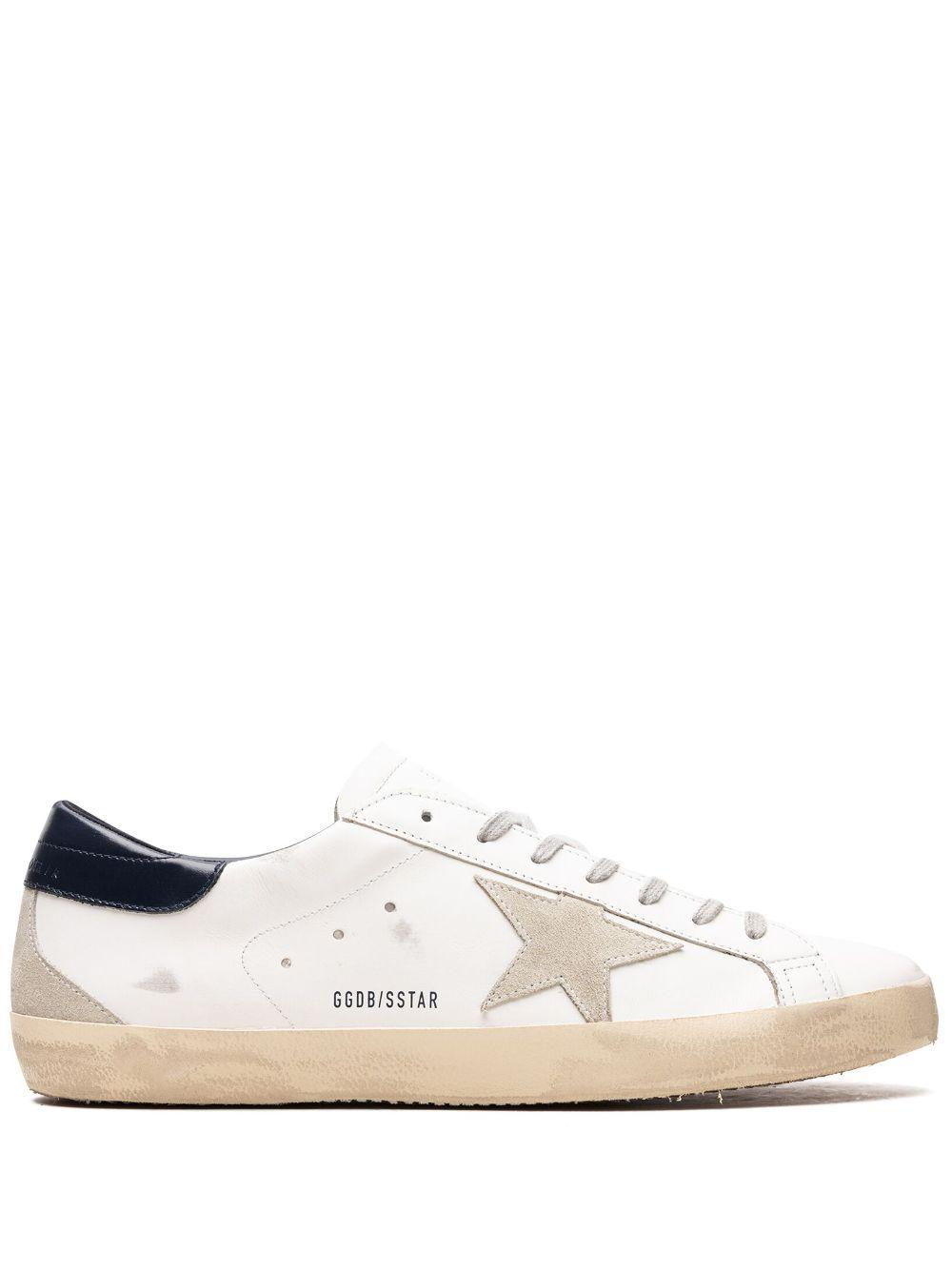 GOLDEN GOOSE White Super-star Leather Sneakers Product Image