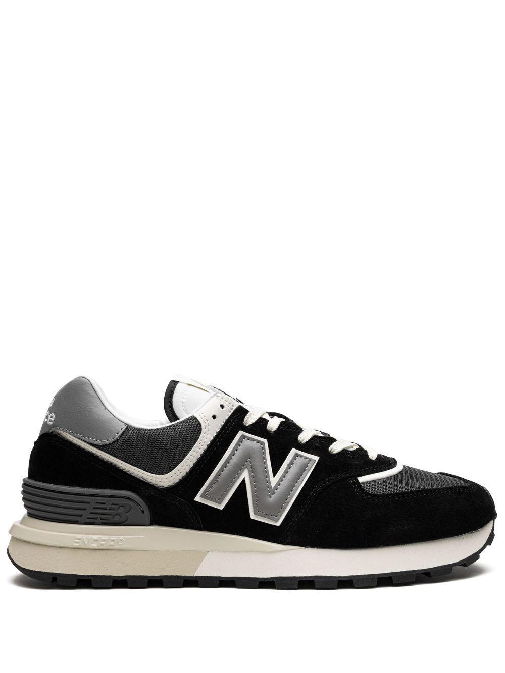 NEW BALANCE 574 Panelled Low-top Sneakers In Black Product Image