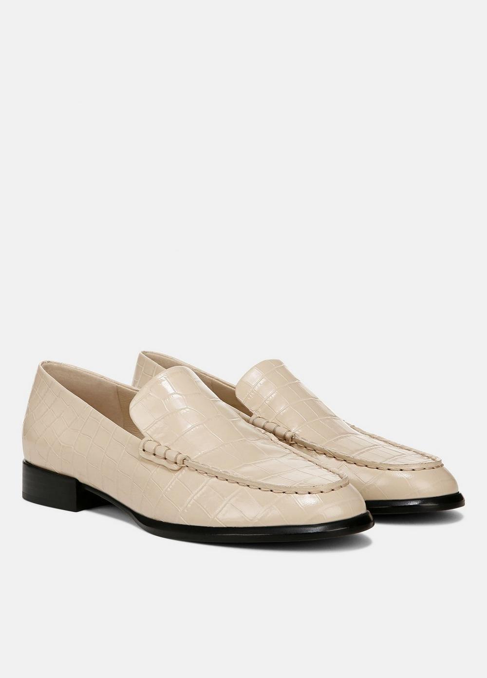 Naomi Croc-Embossed Leather Loafer Product Image