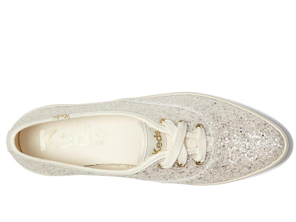 Keds Point Lace Up (Cream Glitter) Women's Shoes Product Image