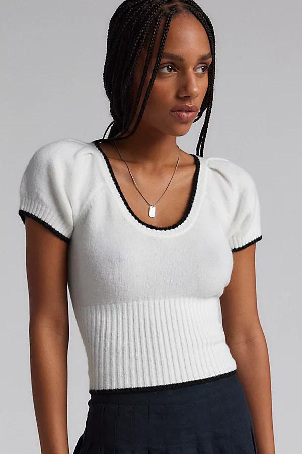 Kimchi Blue Paris Puff Sleeve Sweater Womens at Urban Outfitters Product Image