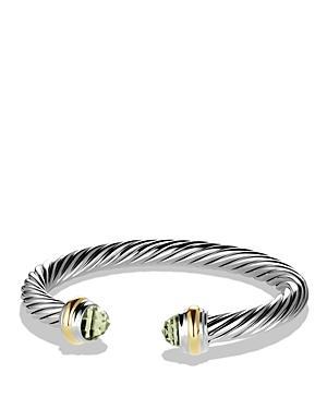 David Yurman Cable Classics Bracelet with Prasiolite and 14K Yellow Gold Product Image