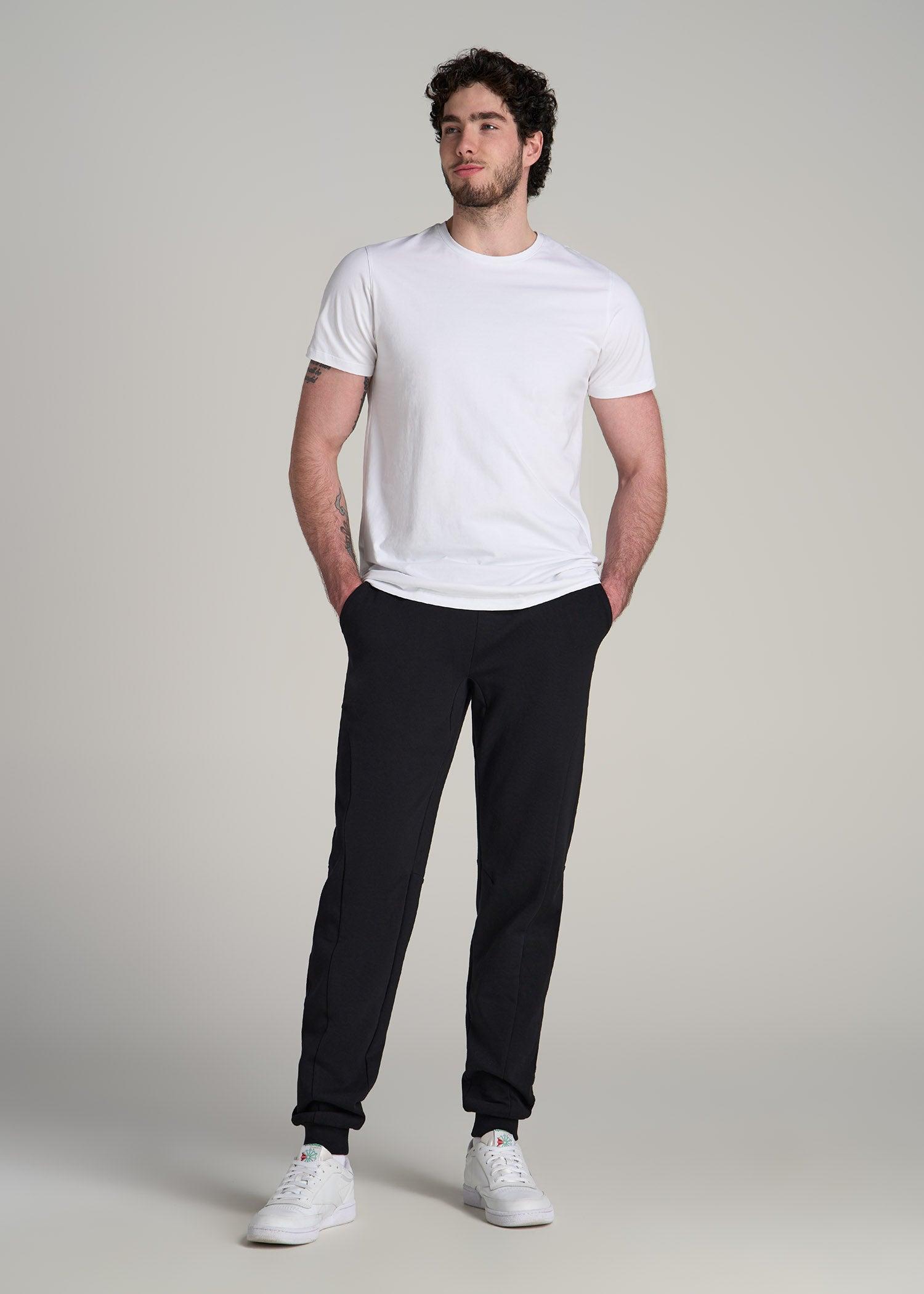 Tech Motion Fleece Joggers for Tall Men in Black Male Product Image