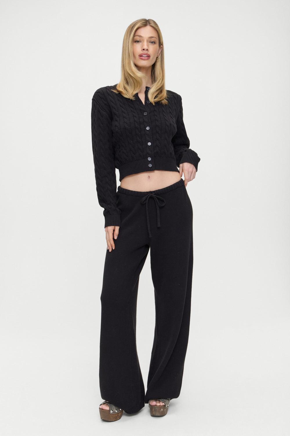 Wesley Knit Pants - Black Product Image