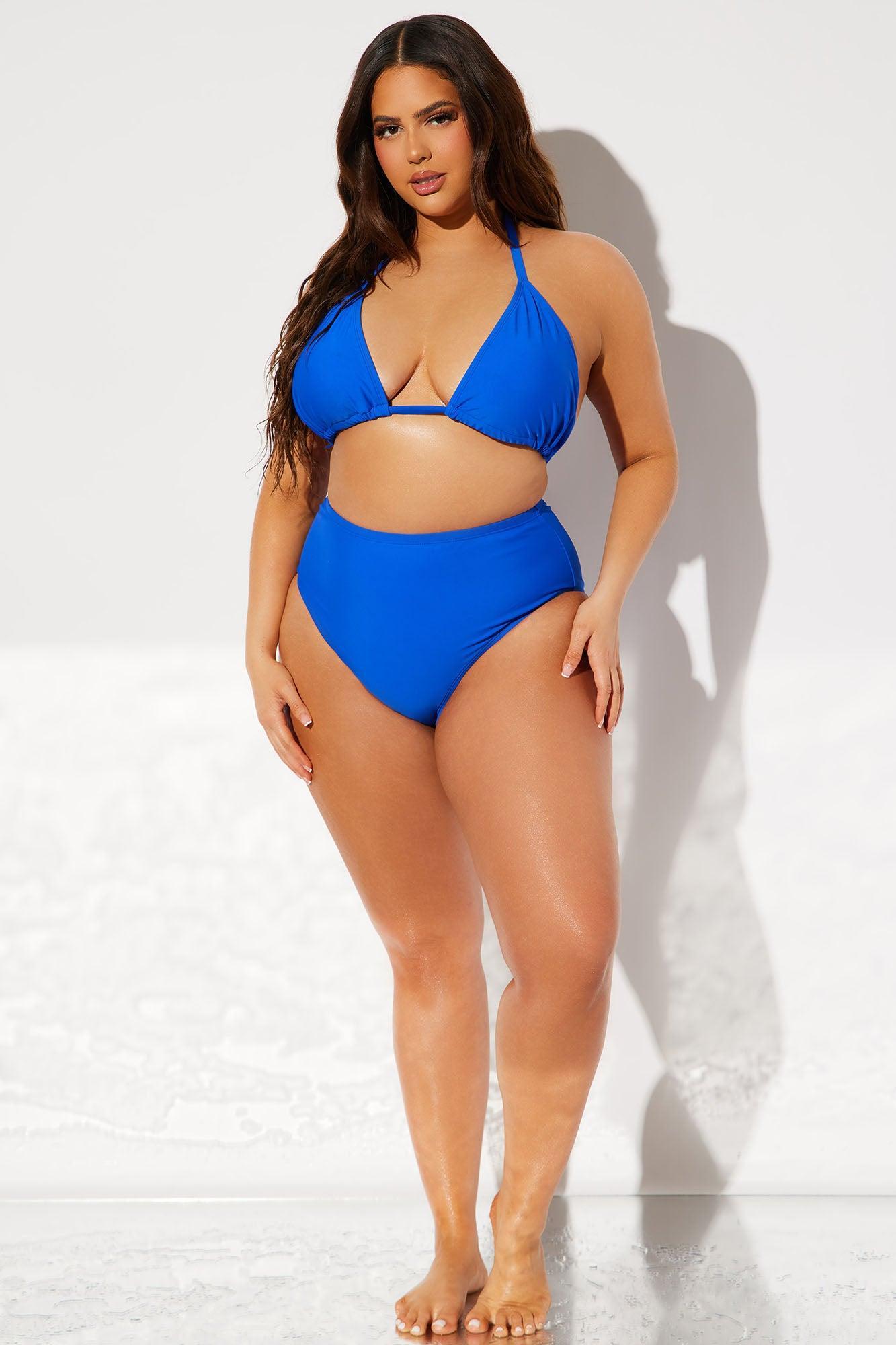 Maui Mix And Match High Rise Bikini Bottom - Royal Product Image