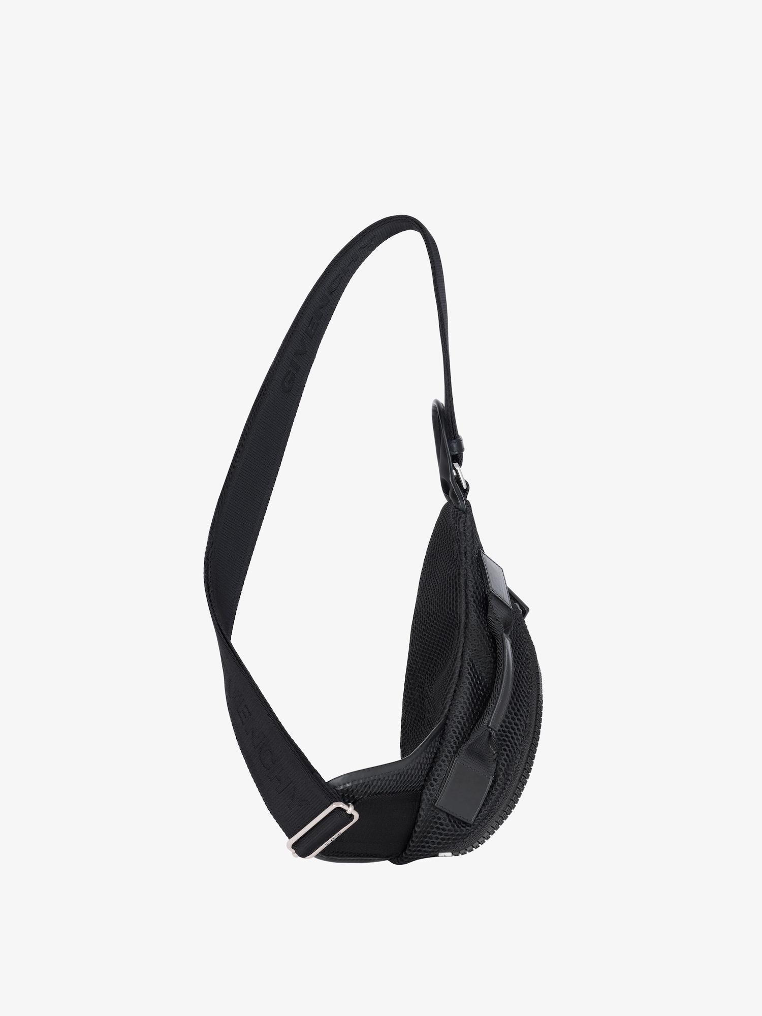 Small G-Zip Triangle bag in mesh Product Image