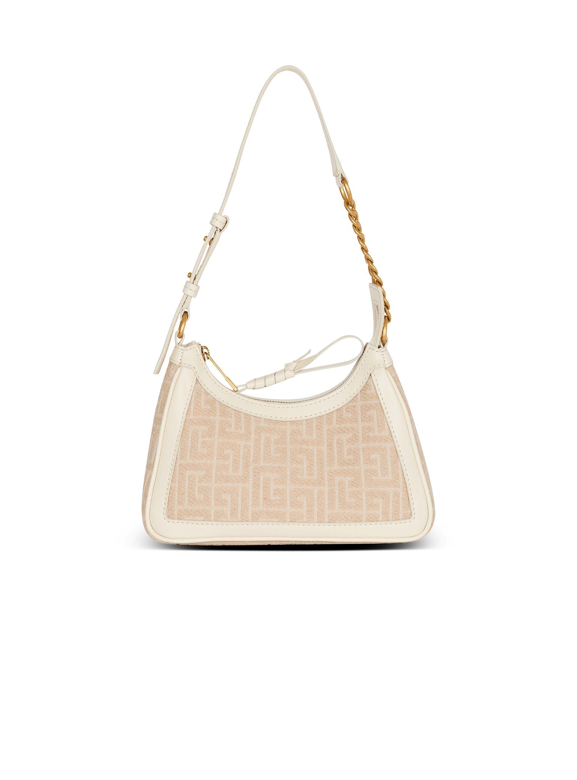 B-Army Shoulder bag in monogrammed jacquard canvas and leather Product Image