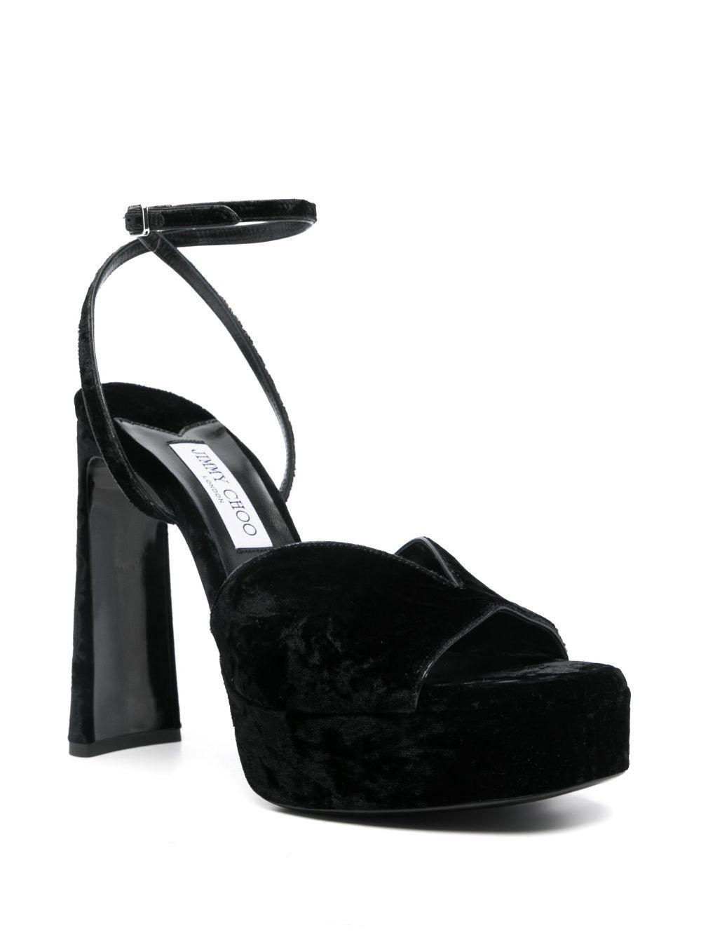 JIMMY CHOO 125mm Karli Sandals In Black Product Image