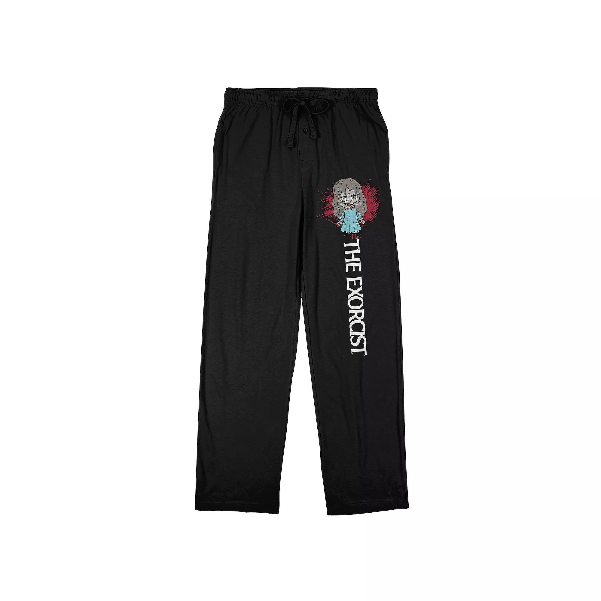 Men's The Exorcist Regan Sleep Pants, Size: XXL, Black Product Image