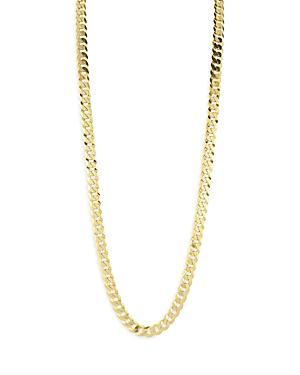 Milanesi And Co 18K Gold Plated Sterling Silver Curb Chain Necklace 7mm, 20 Product Image