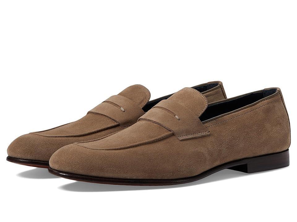 Johnston  Murphy Collection Mens Taylor Suede Penny Loafers Product Image