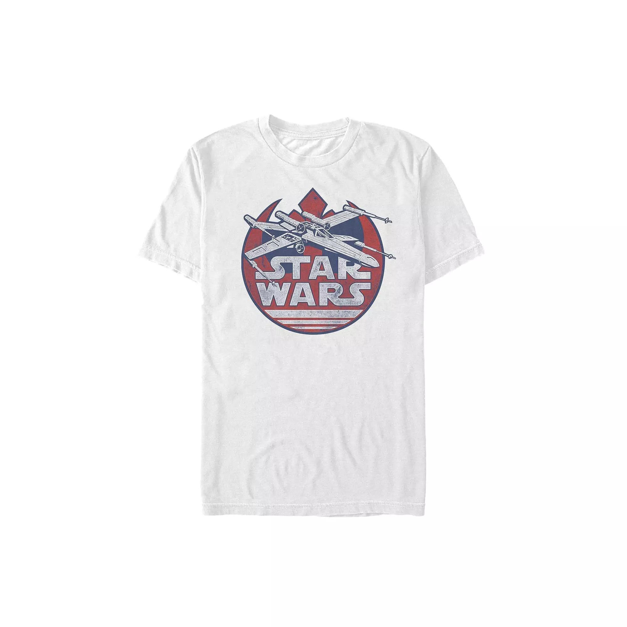 Men's Star Wars Cartoon Street Art Tee, Size: XL, White Product Image