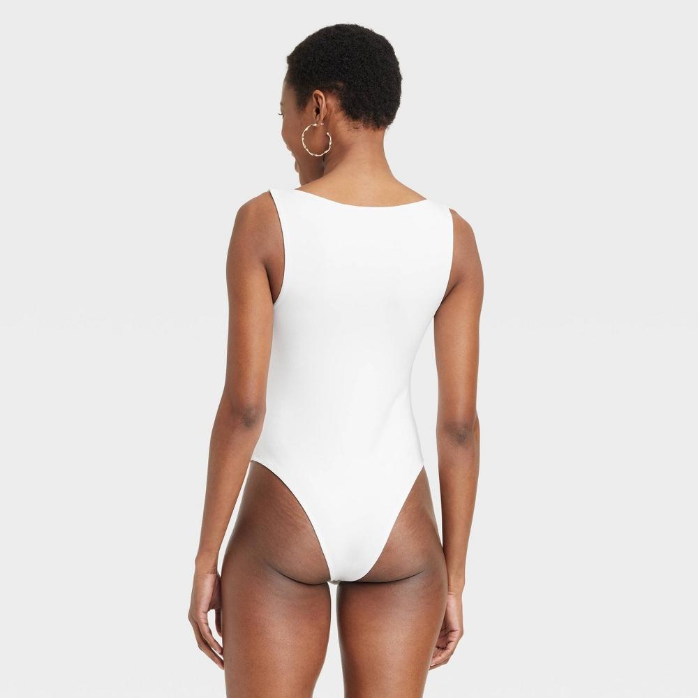 Womens Compression Bodysuit - A New Day White XS Product Image