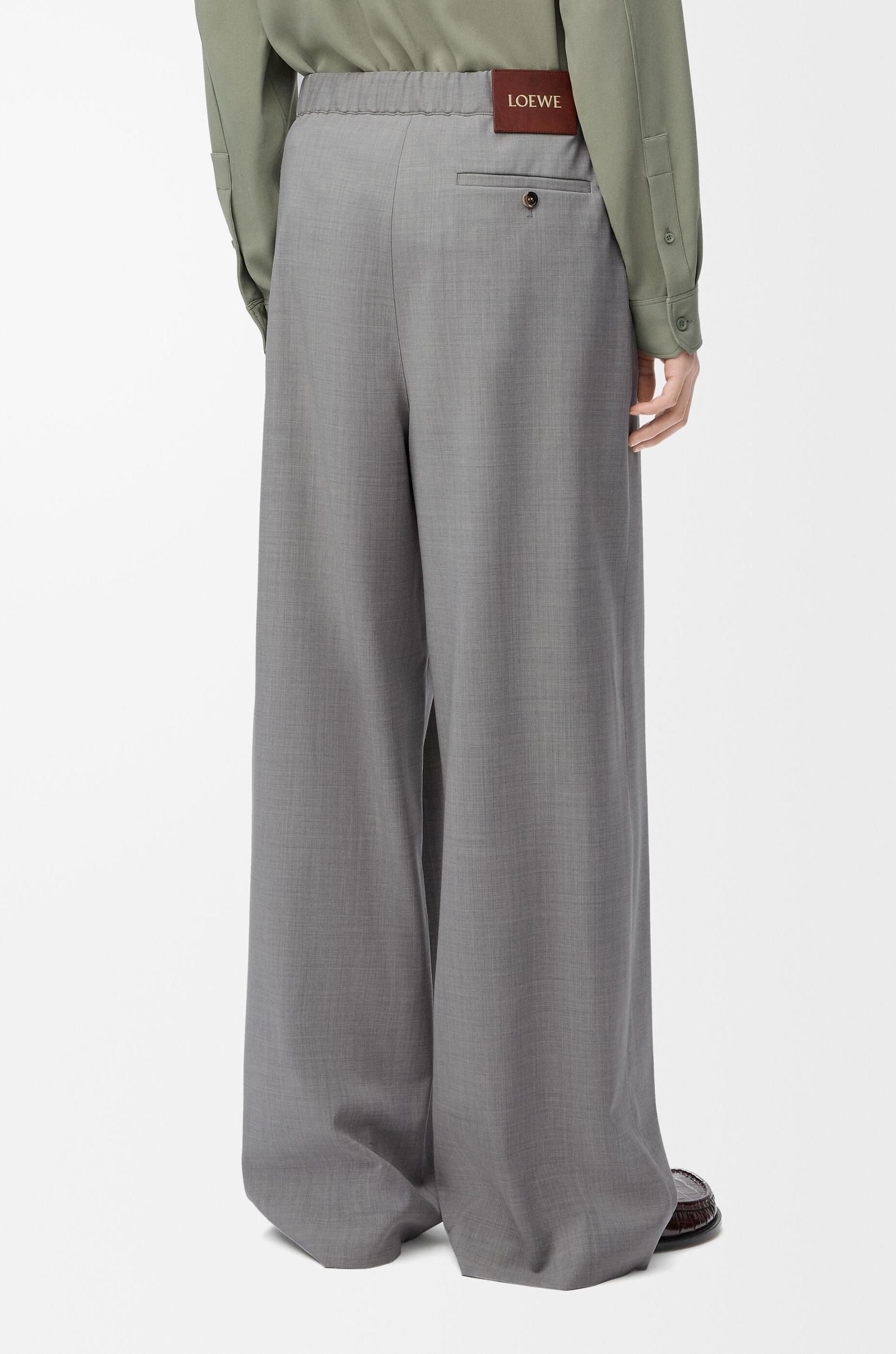 Drawstring trousers in wool Product Image