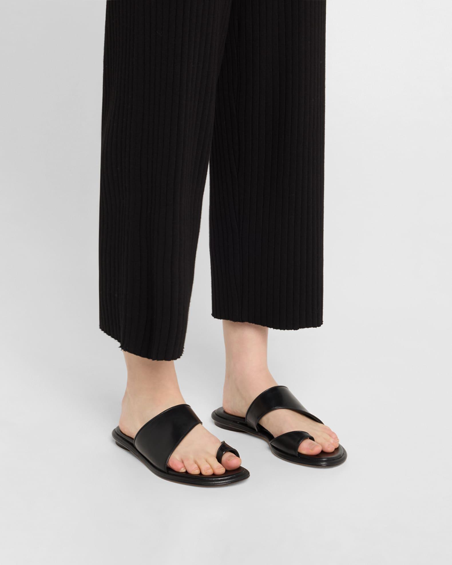 Lukas Leather Toe-Ring Slide Sandals Product Image