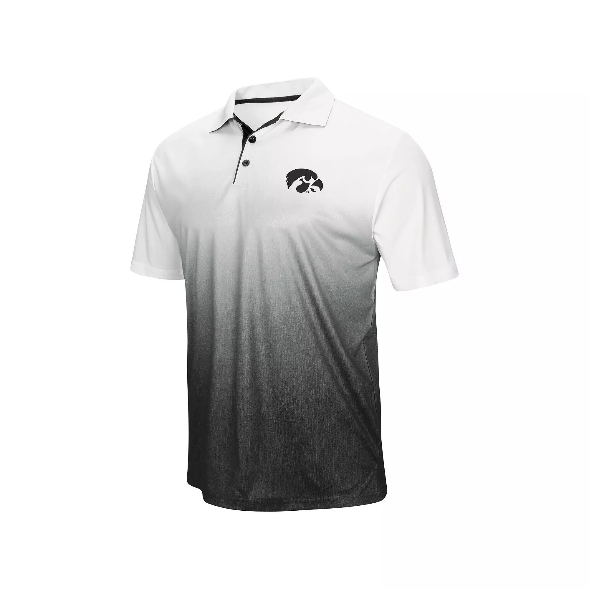 Mens Colosseum Heathered Gray Iowa Hawkeyes Magic Team Logo Polo Product Image