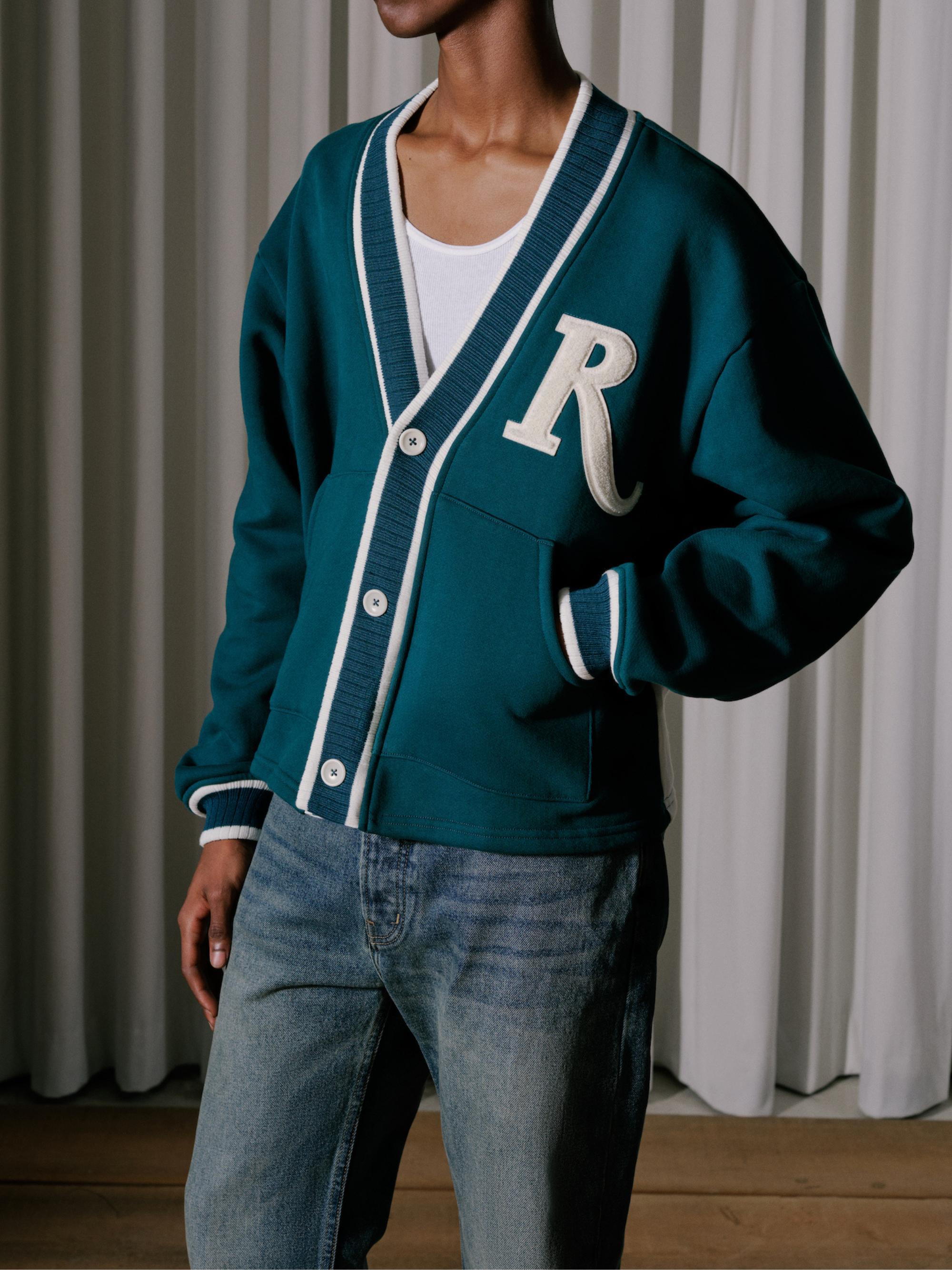 R-PATCH TERRY CARDIGAN Male Product Image