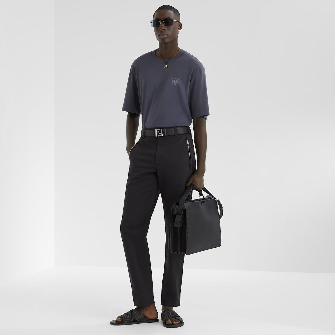 T-ShirtBlue cotton T-shirt Product Image