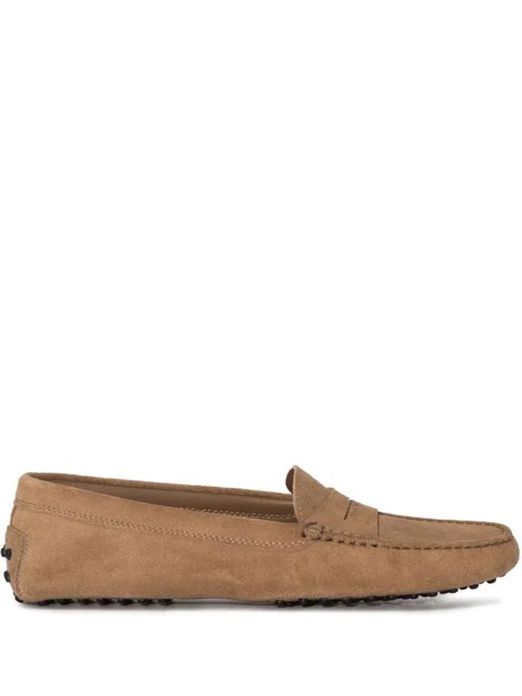 TOD'S Almond Toe Loafers In Tabacco Chiaro Product Image