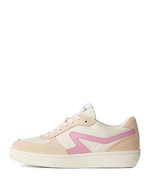 Retro Colorblock Low-Top Court Sneakers Product Image