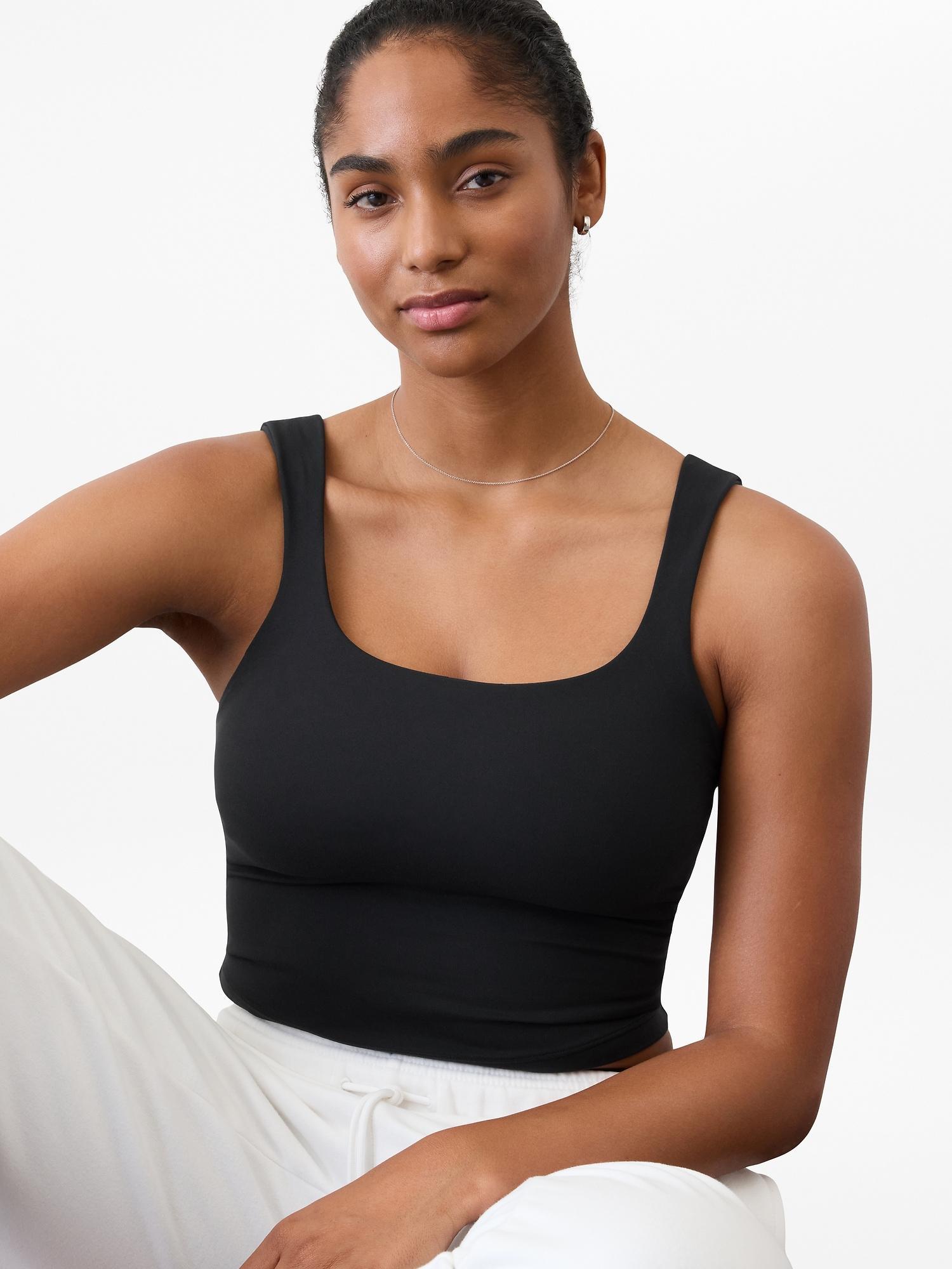 Transcend Square Neck Crop Sports Bra A-C Product Image