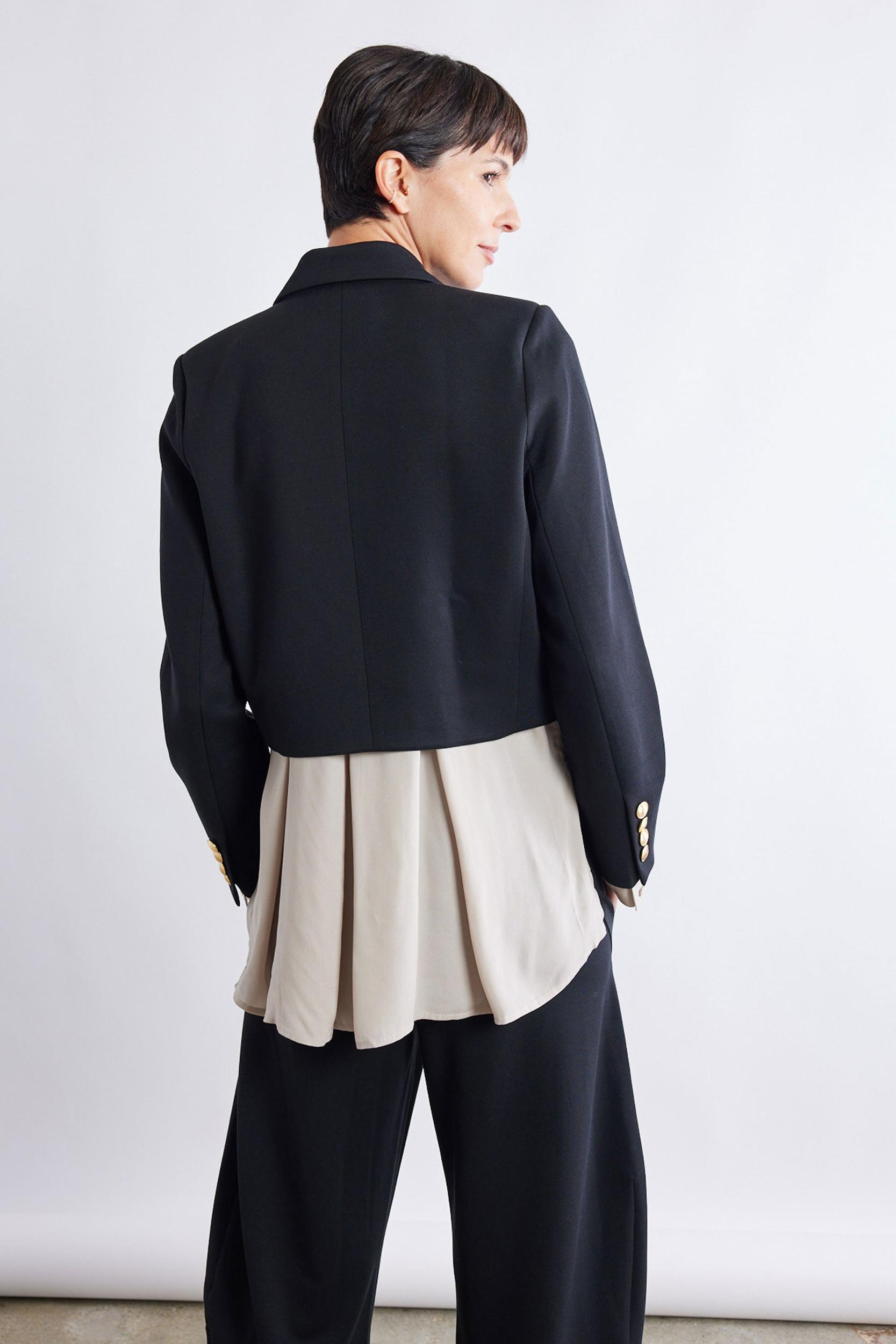 The Stretch Suit Cropped Blazer Product Image