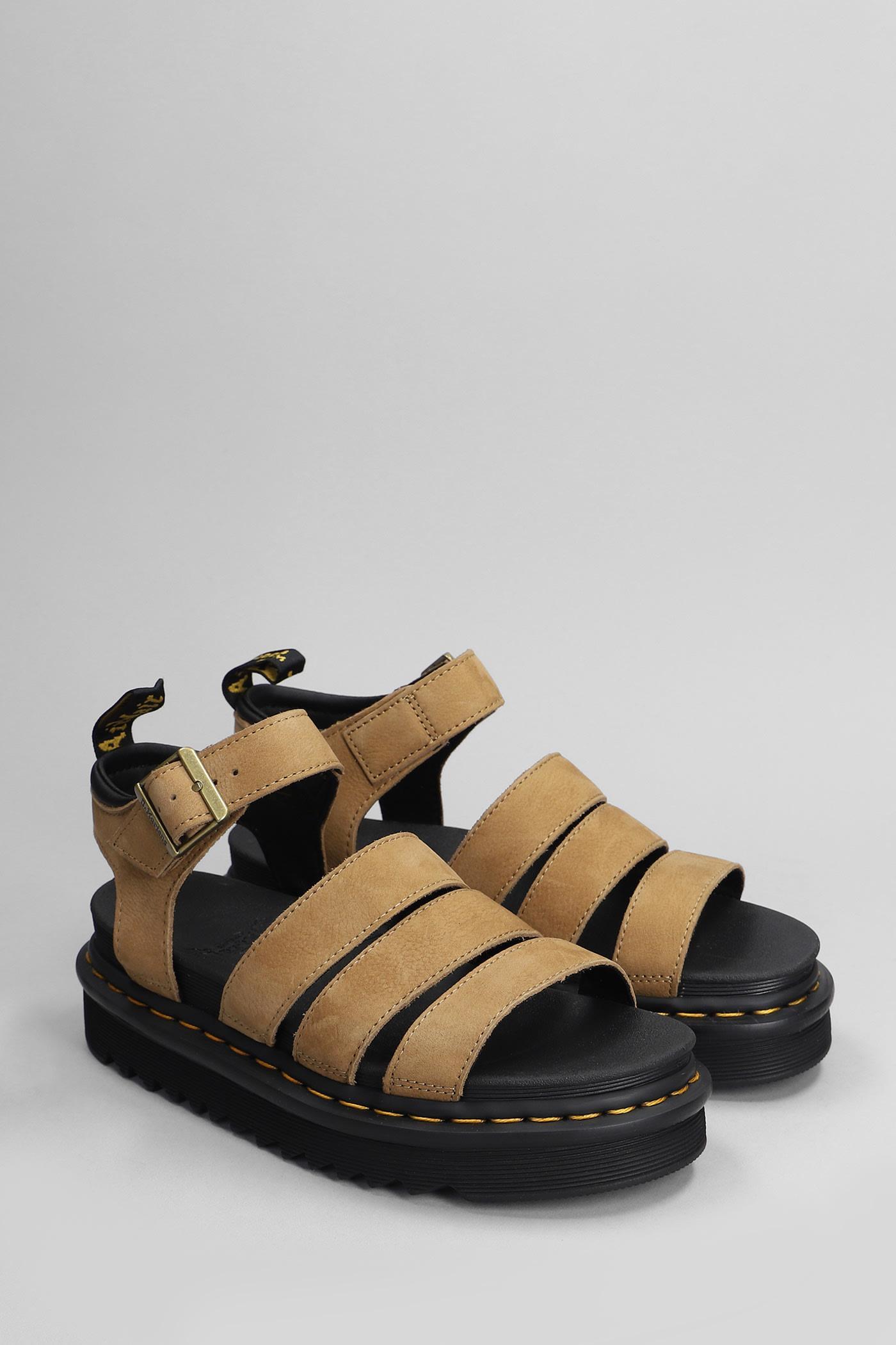 DR. MARTENS' Blaire Leather Sandals In Leather Color Product Image