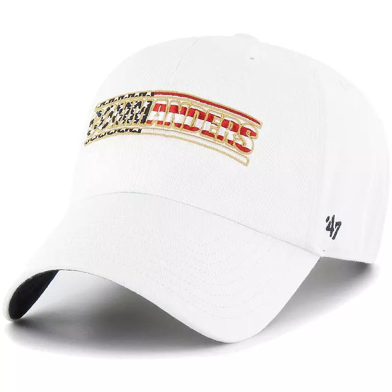 Mens 47 White Washington Commanders Homeland Clean Up Adjustable Hat Product Image