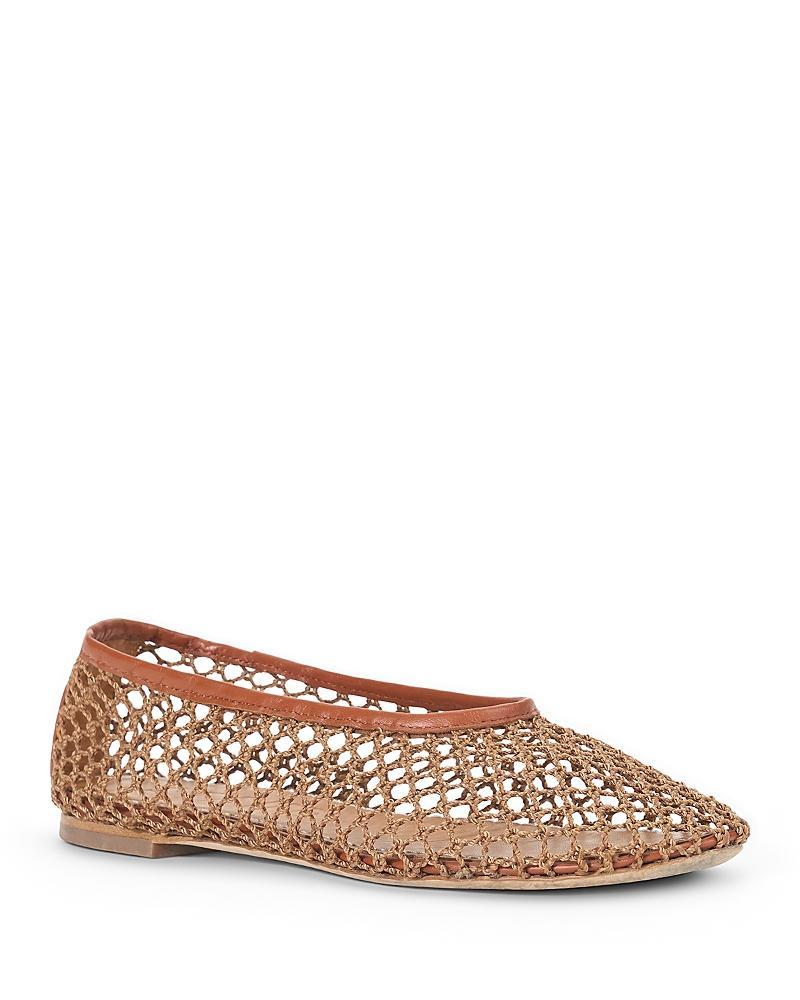 Staud Womens Alba Net Ballet Flats Product Image