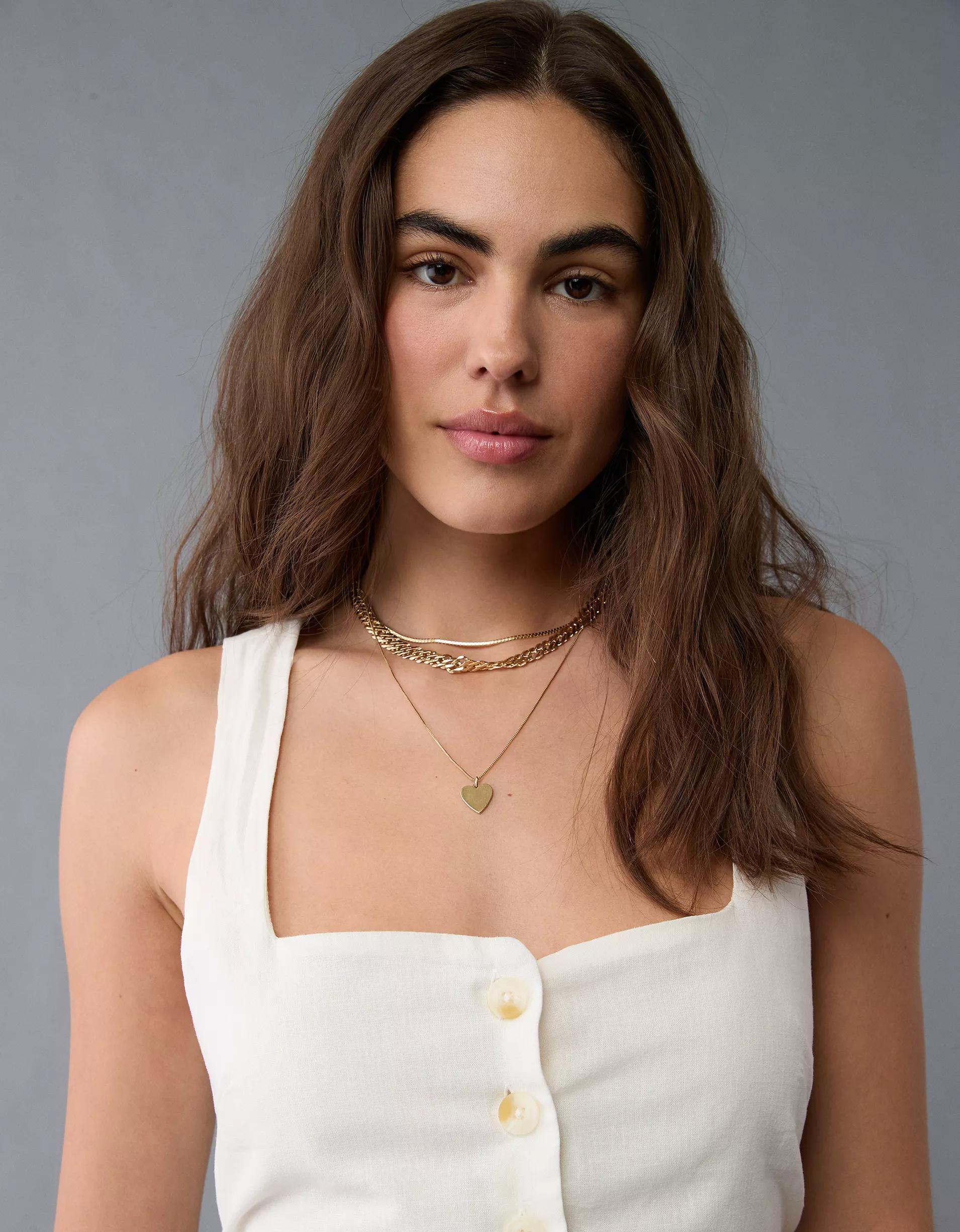 AE Square Neck Button-Up Mini Dress Product Image