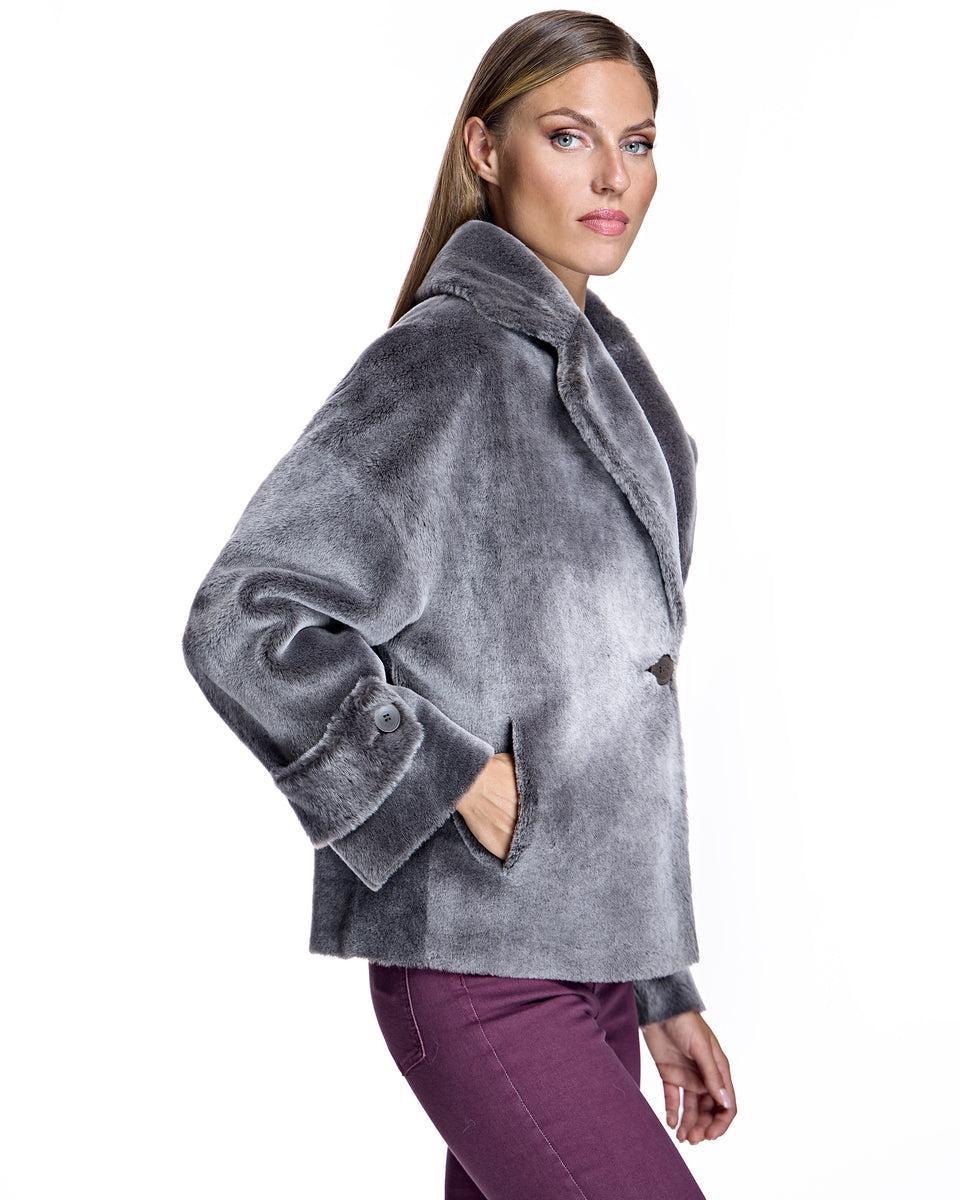 REVERSIBLE SHEARLING LAMB JACKET Product Image