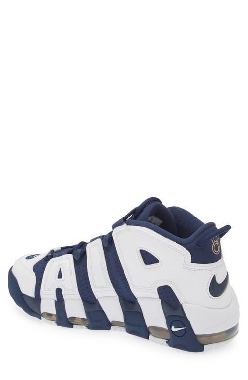 NIKE Mens  Air More Uptempo 96 Oly In Navy/white/gold Product Image