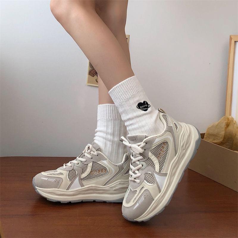 Mesh Platform Sneakers Product Image