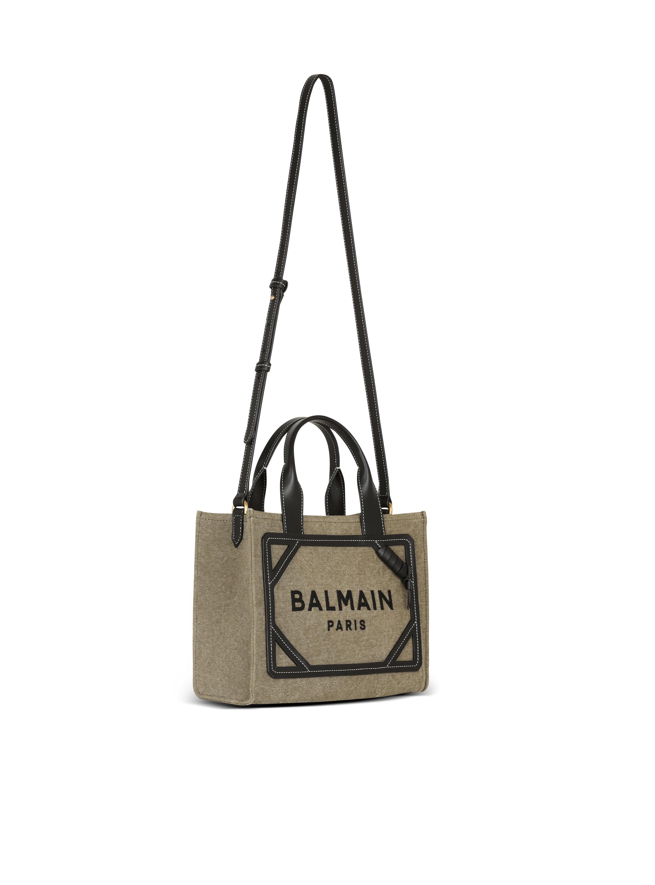 B-Army small tote bag in canvas and leather Product Image